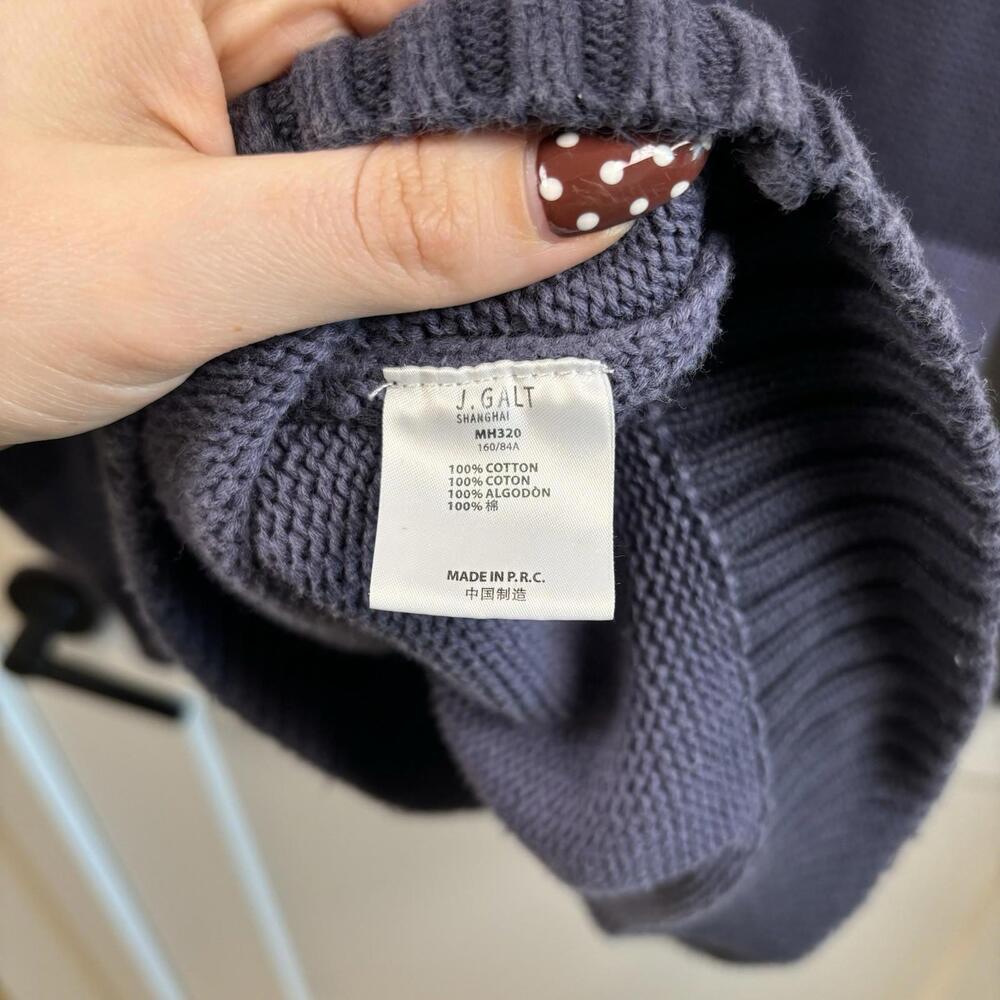 Brandy Melville Brianna Blue/Purple Striped Pullover Sweater One Size Women’s - Picture 4 of 6